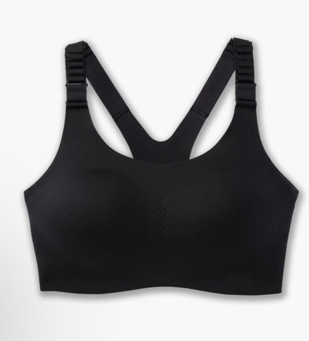 Brooks Seamless Racerback Sports Bra Black Women's Sz 36G NEW